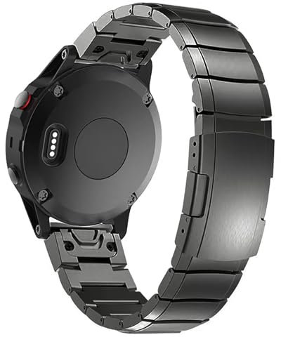 synsing 26mm Titan Armband Kompatibel mit Fenix 8 51mm/Enduro 3 51mm/7X Pro/6X Pro,22mm Metall Armband mit Schnellverschluss Kompatibel mit Fenix 8 47mm/E 47mm/7/6 Pro/5 Plus/Forerunner 965 955