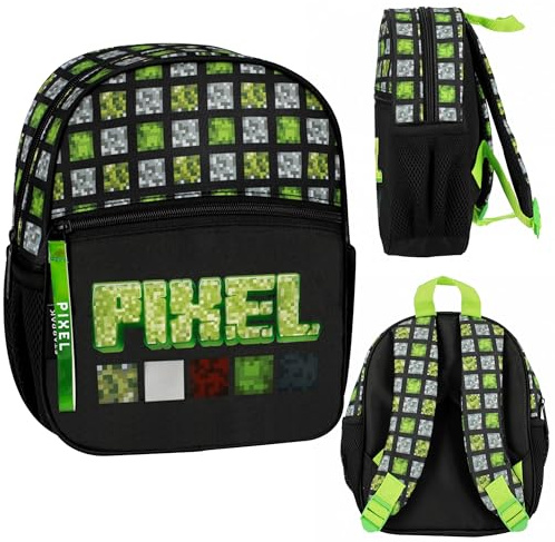 sarcia.eu Pixel Game kleiner Vorschulrucksack für Jungen 26x23x9cm, gepolstert