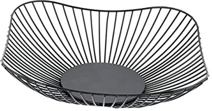 Fruit Basket Candy Dishes Decorative Basket for Fruit - Stylish Iron Basket for Desktop Decor, Potpourri, and Storage - Metal Fruit Holder Basket for Home or Office Décor