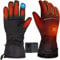 Ainid Heated Gloves, Electric Rechargeable Heated Gloves for Men Women with 3 Levels Heat & Last 8 Hours, Winter Touchscreen Waterproof Gloves for Outdoor Sports (L)