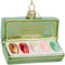 SIKORA Macaron Box besondere Weihnachtskugel Glas Christbaumschmuck Deko Figur Weihnachten Anhänger Ornament - Trend Line - BS676