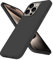 Whew für iPhone 15 Pro Hülle, Ultra Dünn Weicher Silikon Handyhülle, Matt Stoßfest Kratzfest Anti-Fingerabdruck Schutzhülle, Extrem Haltbarkeit Samtige Touch für iPhone 15 Pro Case Cover, Schwarz