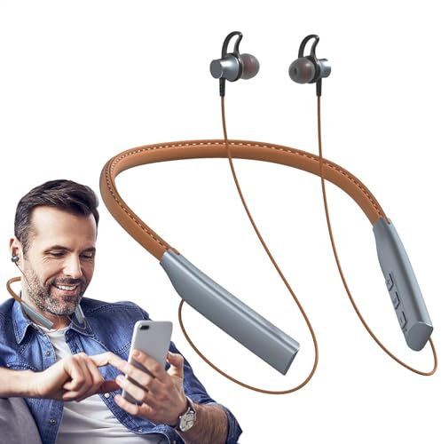 Ancsttu Around The Neck Headphones | In Ear Headset Around Neck Wireless Earbuds,Multifunctional Sport Earphones, in Ear Earbuds for Conference, Running