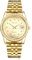 JewelryWe Herrenuhr Gold Edelstahl Uhren: Klassische Kalender Analog Quarz Armbanduhr Herren Edelstahlarmband Geschäft Lässige Uhr mit Diamantskala und Facettiert Lünette