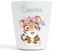 Gobelet en Plastique pour Enfants | Gobelet Personnalisé avec Nom |Verre Plastique Incassable Personnalisé (Tigre Laurie)