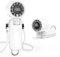 Eoboya Handheld Portable Fan, 100-Speed Adjustable,5000mAh,USB Rechargeable,7-Blade High-Speed Cooling, LED Display, 3-in-1 Foldable Desktop & Handheld & Neck,for Outdoor/Travelling/Home/Office(White)
