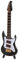 SPYMINNPOO Black Guitar Model Nice Display Ornament with Stand and Storage Box for Music Room Decoration