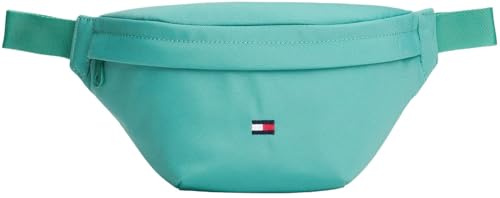 Tommy Hilfiger Kinder Unisex Bauchtasche Essential Bumbag mit Clip-Verschluss, Türkis (Bahama Green), Einheitsgröße