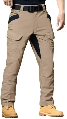Générique Pantalon Tactique Cargo pour Homme Treillis Militaire Randonnée Chasse Pantalon avec Poche Combat Stretch Extensible Séchage Rapide de Travail