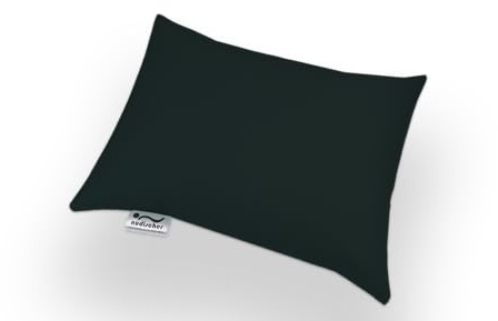 nudischer Kopfkissen, Couchkissen, Therapiekissen, Stützkissen aus Kunstleder 40x30x9 cm (Schwarz)