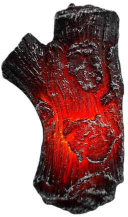 SUPVOX Flameless Fireplace Log Light LED Fake Firewood Decor | LED fireplace log light with realistic glowing effect, creating a cosy fire ambience without smoke, ash