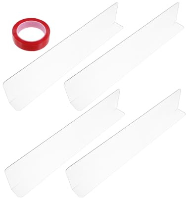 HOMOBABE 4pcs Pet Window Sill Protector Window Sill Guard with Wipeable Surface Abs Plastic Pad 11x2.8x1.2 for Homes and Veterinary Clinics Suitable for Dogs and Cats Families