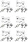 Golden Grace 6 Sets of Victorian Scroll Latch Door Handles Polished Chrome Hinges & Latches Pack Sets 120MM X 40MM