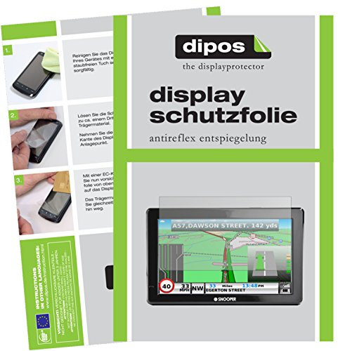 dipos I 3X Schutzfolie matt kompatibel mit Snooper Truckmate S8000 Folie Displayschutzfolie