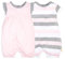 Burt's Bees Baby Baby-Mädchen 2 Stück Streifen/geworfene Sukkulentenblasen Babyausstattung, Blossom Multi Stripe, 24 Monate
