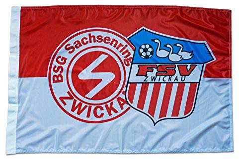 Flagge FSV Zwickau - 60 x 90 cm + gratis Aufkleber