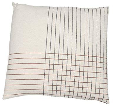 David Fussenegger Kissenhülle Nova 'Karo' 60 x 60 cm Rohweiß