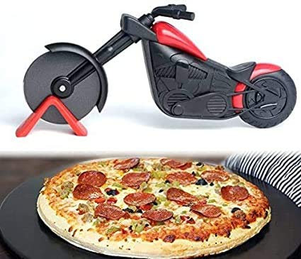 Coupe-pizza en acier inoxydable et plastique pour moto