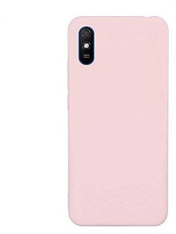 CUZZCASE Kompatibel mit Xiaomi Redmi 9A Hülle Case Silikon Schutzhülle Handyhülle,Outdoor Stoßfest Schutzhülle Schmaler Telefonschutz-Stoßfest-Pink