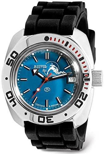 VOSTOK Scuba Dude Amphibian Automatik-Automatik-Armbanduhr für russische Taucher, WR 200 m, modisch, Business, legere Herrenuhren, Modell 710059