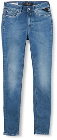 Replay Damen Luzien Jeans, 0093 Medium Blue, 28W / 30L