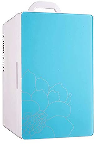 Car Mini Refrigerator,Portable Mini Refrigerator 16L Semiconductor Fridge, Compact Portable Single Door Small Personal Freezer Cool Box for Skincare, Foods, Medications, Home and Travel,Blue
