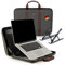 Sonlib®️ Laptoptasche 15,6 Zoll | Arbeitstasche mit integriertem Laptop Stand & Schultergurt | Umhängetasche mit Leder Griff für Akten, Macbook & Tablet | Messenger Bag für alle 13-16 Notebooks