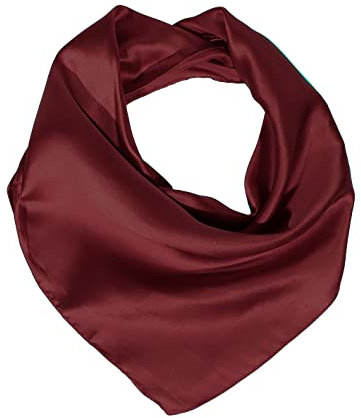 Harrys-Collection Damen Schal/Halstuch in vielen Farben 64 X 64 cm, Größen:Einheitsgröße, Farben:weinrot