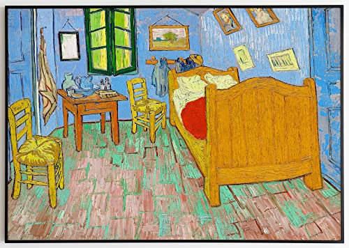 JOPRICO Vincent Van Gogh Druck - Das Schlafzimmer 1889 Größe 50x70 cm | 20x28 inch