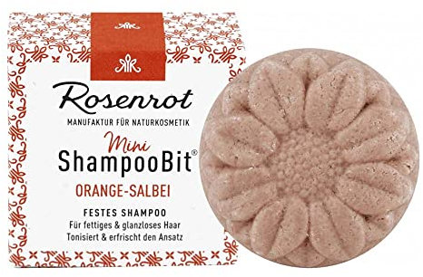 Rosenrot Festes Mini ShampooBit - Orange-Salbei, 30g (2 x 30g)