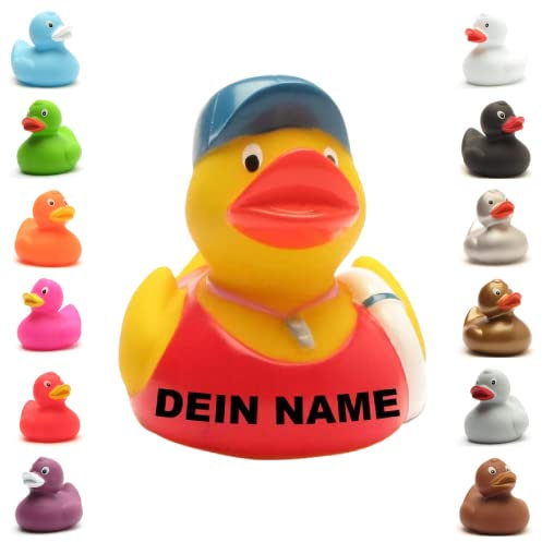 Badeente - personalisierbar (Bademeister Ente)