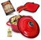 Casserole en fonte émaillée avec couvercle 3,5 l Ø 24 cm Poignée en acier inoxydable Compatible avec tous les feux dont induction Passe au four jusqu'à 260 °C avec maniques et poignées en silicone