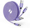 JALIXI USB C Charger Cable 3M, Long USB to USB C Cable Fast Charging Nylon Braided for iPhone 15, Samsung Galaxy S10 S24 S23 S22 A55 A35 A25 A15 A13, Purple