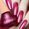 DouborQ Glitter Nail Polish Bright Red Glimmer Long-Lasting Sequins Nail Art Varnish (08)