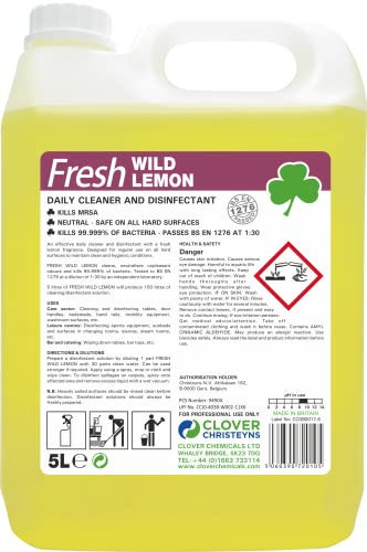 Clover Fresh Wild Lemon Disinfectant (202) 5 Ltr