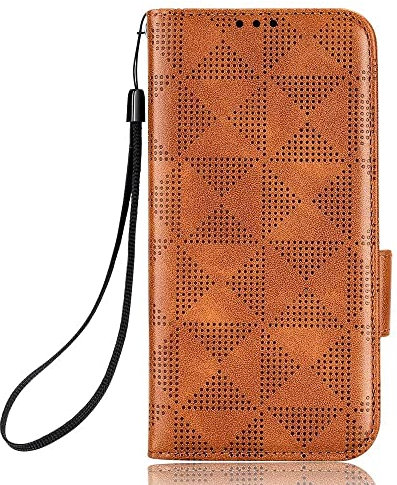 TINGYR Case for Xiaomi Poco M6, Cover Flip Case Stylish Wallet Case Card Slots Shockproof, Case for Xiaomi Poco M6 Smartphone.(Brown)