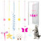 5 Stück Katzenspielzeug Selbstbeschäftigung Hängende Türrahmen, Katzenspielzeug Interaktiv Mit Glocke, Einziehbar Interaktives Katzenspielzeug Hängende Cat Toys Für Katzenauslauf Und Gegen Langeweile.