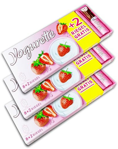 3 er Pack Ferrero Yogurette Schokoladen Tafeln (3x 10 Riegel)