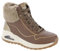 Skechers Uno Rugged, Stivaletto Donna, Tortora, 38 EU
