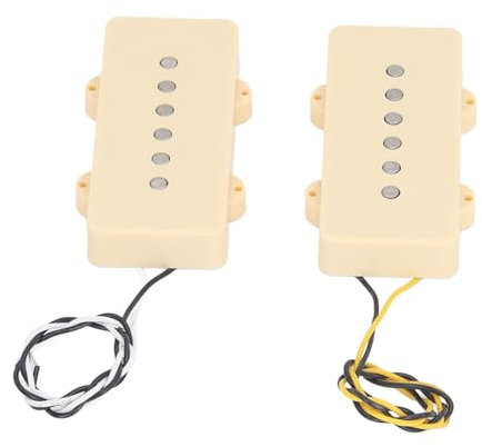 2-teiliges Alnico 5 Clear Sound Single Coil Pickup-Set für Jazzmaster, Rüsten Sie Ihre Gitarre mit Hellem Klang und Verbessertem Klang auf