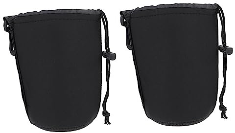 Gadpiparty 6pezzi Borsa Per Obiettivo Fotografico Neoprene Da Protezione Ottimale Per Accessori Dslr Design Flessibile e Pratico Compatibile Con Cinghia Tracolla e Facile Da Appendere