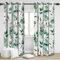 Bovlleetd Botanische Blätter Verdunkelungsvorhänge, 140x245cm Salbei Grün Gold Eukalyptus Fenster Vorhänge Aquarell Pflanze Polyester Thermisch isolierte Vorhänge für Home Wohnzimmer, 2 Panels