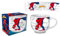 Tazza Spiderman Larga In Ceramica Con Manico Per Bambine,Tazza per Colazione 380 ml, Idea Regalo, 3+ Anni