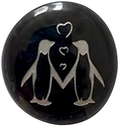 Fellflying Positivity Pebble, A Little Pocket Hug Decoration, Engraved Keepsake Pebble Ornament for Birthday Favor, Black 4X3CM