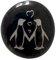 Fellflying Positivity Pebble, A Little Pocket Hug Decoration, Engraved Keepsake Pebble Ornament for Birthday Favor, Black 4X3CM