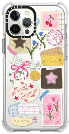 CASETiFY Ultra Impact Schutzhülle für iPhone 12 Pro Max [3 m Fallschutz] – You are Stars Collage – Clear Frost