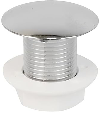 ODSUPPLIES - Pack of 2 - Cistern Hole Stopper - Chrome | Known as Cistern Hole Stopper/Cistern Stopper/Cistern Overflow Stopper