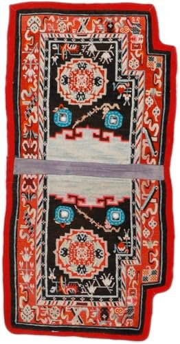 Nain Trading Pferde Decke Tibet Alt 67x134 Handgeknüpft Modern Orientteppich Läufer Teppich Wolle
