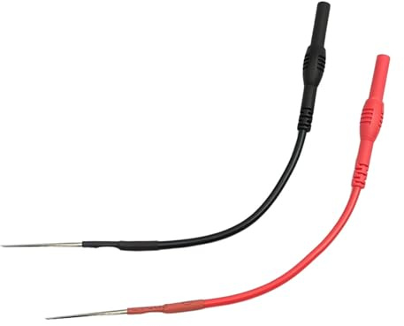 2 Stück flexible Löffelsonden aus Silikon, kompatibel mit 4mm Bananenstecker-Messleitungen