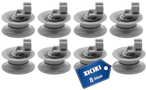 8 Rollen für Spülmaschinenkorb, 30mm Spülmaschinen Rollen, Rollen für Geschirrspüler Oberkorb, Korbrollen Geschirrspüler für Oberkorb in Bosch,Siemens, Neff, BekoSpülmaschine